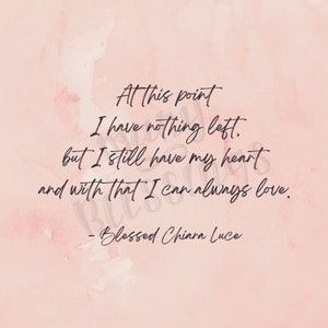 I Can Always Love / Impresión católica del Día de San Valentín