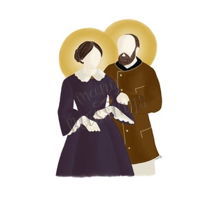 Saints Louis and Zelie Martin | Catholic Saint Art Print