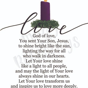 Advent Wreath Prayers Four Print Bundle Catholic Christian - Etsy