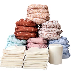 All-In-One Washable Diapers Starter Pack 24 Diapers image 1