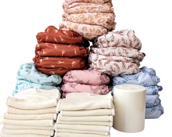 All-In-One Washable Diapers - Starter Pack - 24 Diapers