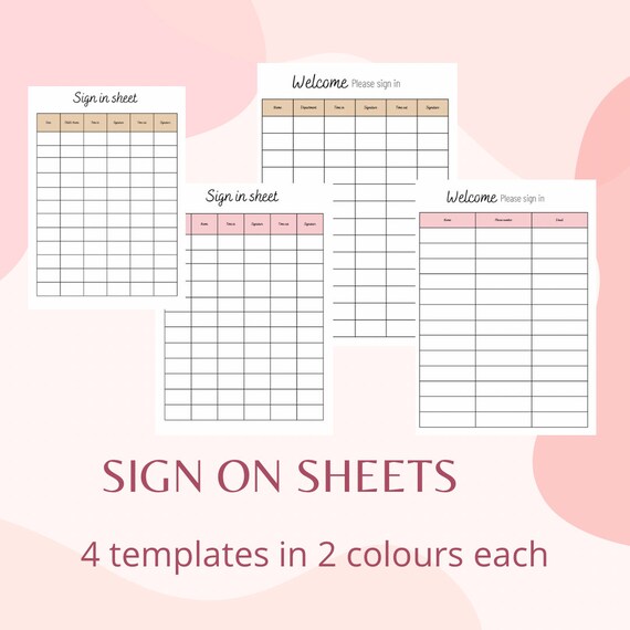 Sign in Sheet L Printable Sign - Il 570xN.4036507551 Gjvq 