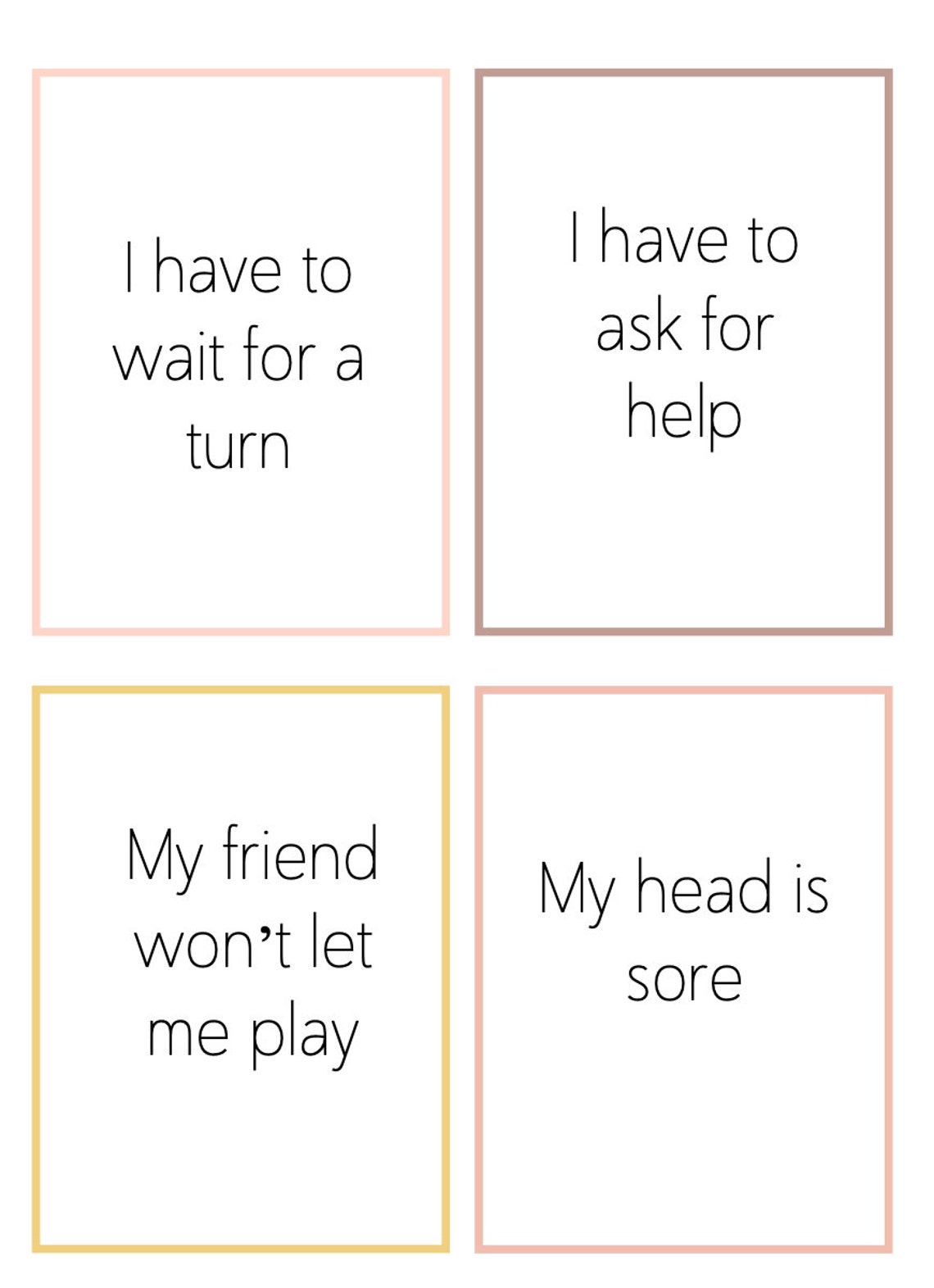 Emotion Scenario Cards for Children - Etsy Australia