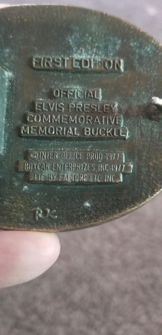 Commemorative Elvis Presley Belt Buckle - Gem