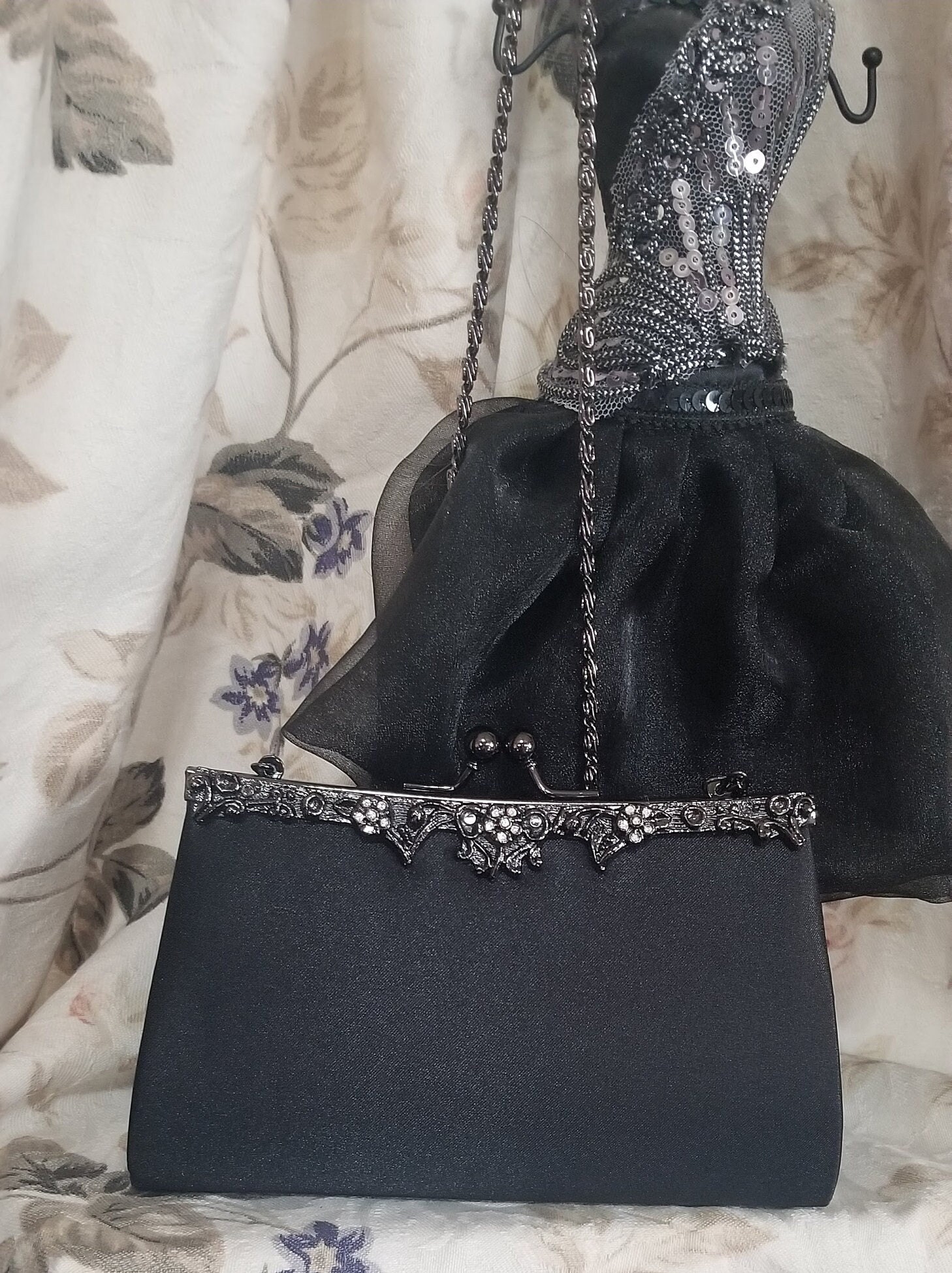 Fashion Silver Patent Leather Rhinestone Tassel Clutch Bags 2020