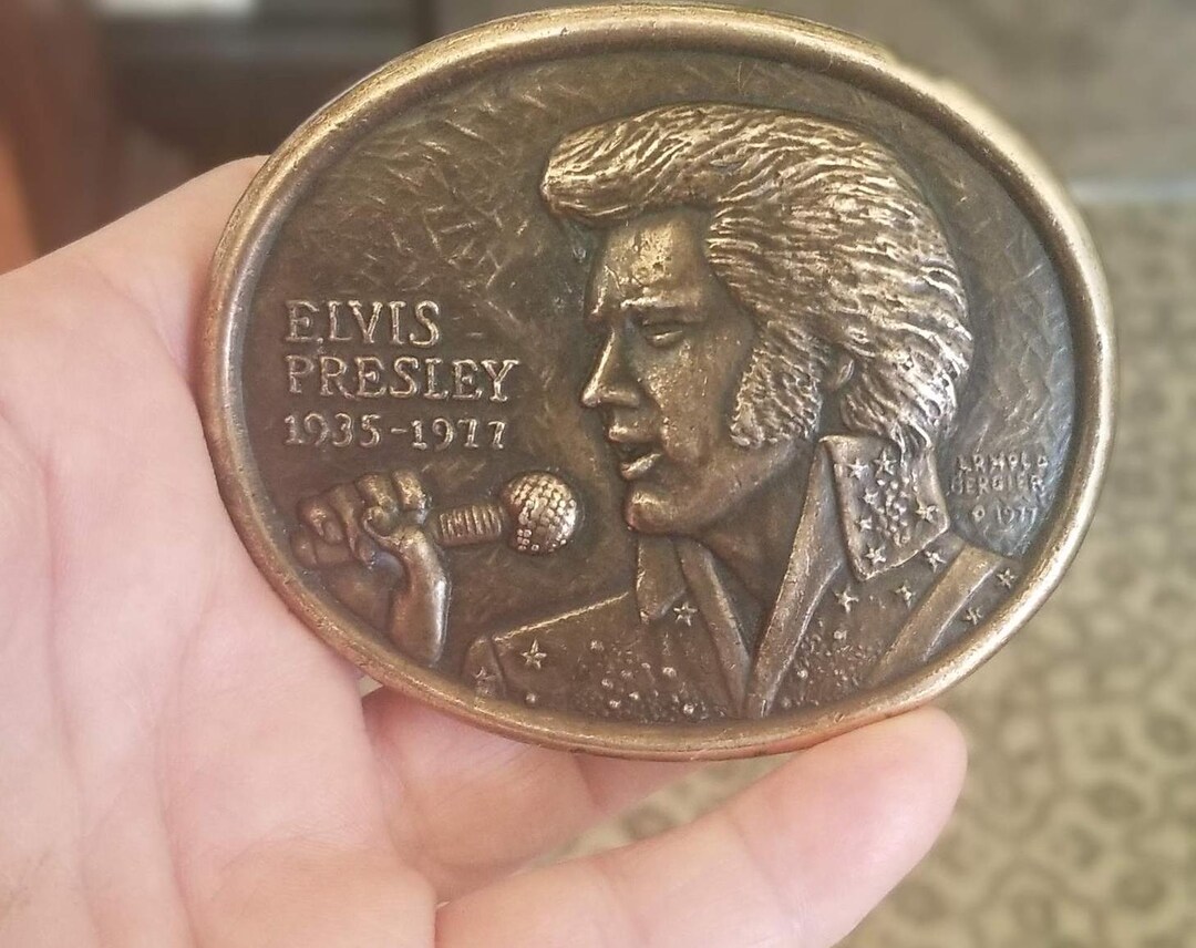 Commemorative Elvis Presley Belt Buckle - Etsy