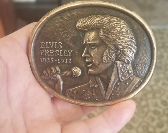 Commemorative Elvis Presley Belt Buckle - Gem