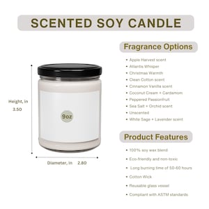 Vela de Soja Perfumada I Tabela de Tamanhos Vela de Soja I Guia de Tamanhos Vela de Soja Perfumada I Tabela de Tamanhos de Velas de Soja I Modelos de Velas I Imprimíveis I PDF