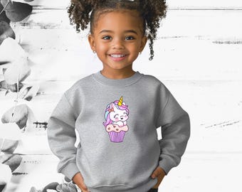 Maqueta de sudadera Gildan de cuello redondo para niños: sudadera gris jaspeada (descarga digital)