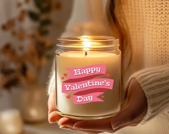 Maqueta de vela personalizada: vela de soja de 9 oz, Printify POD (descarga digital)