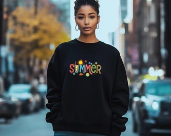 Maqueta de sudadera de cuello redondo de moda: Modelo de mujer (PDF)