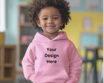 Maqueta de sudadera juvenil: Maqueta de sudadera gruesa para niños (descarga digital)