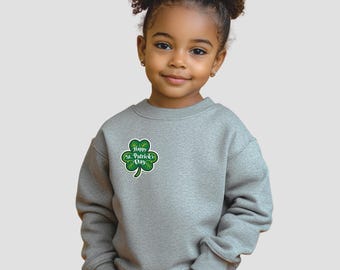 Maqueta de sudadera de cuello redondo para niños: Plantilla de suéter gris deportivo (descarga digital)