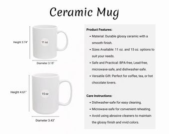 Tabla de tamaños de tazas de cerámica: maqueta de 11 oz y 15 oz (descarga digital)