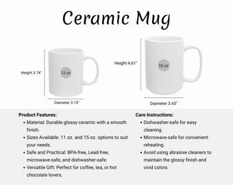 Tabla de tamaños de tazas de cerámica: 11 oz y 15 oz (descarga digital PNG y JPG)