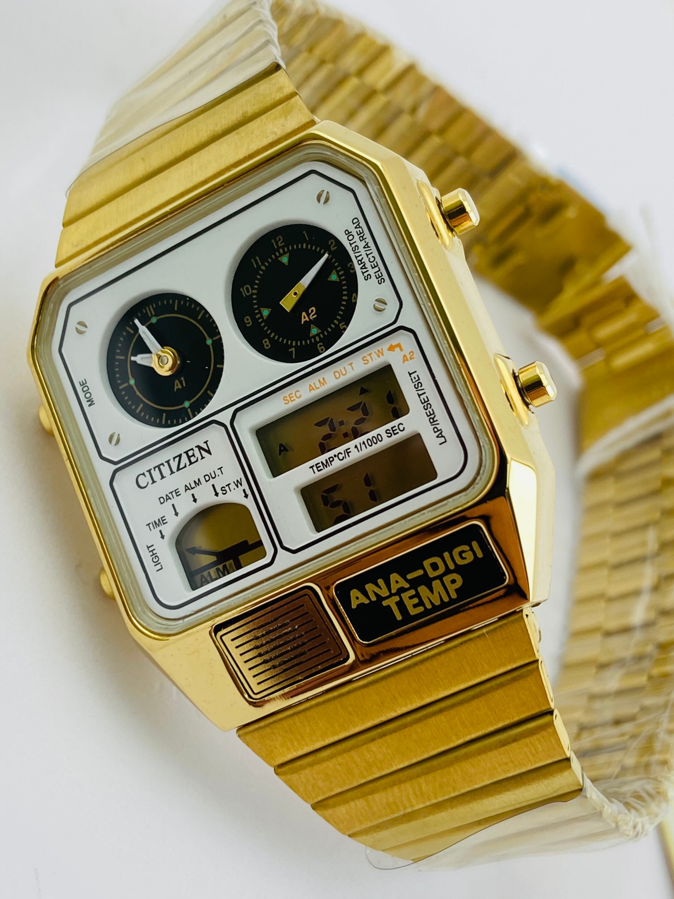 Citizen-ana-digi Temp Vintage Watchmovement:japon Citizen | Etsy