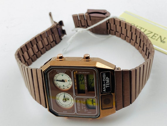 Citizen-Ana-Digi Temp Vintage WatchMovimiento:Japon Citizen | Etsy España
