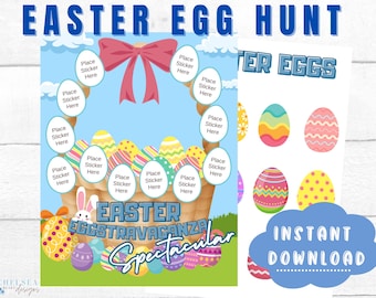 Printable Easter Egg Hunt: Kids Scavenger Game (Digital Download)
