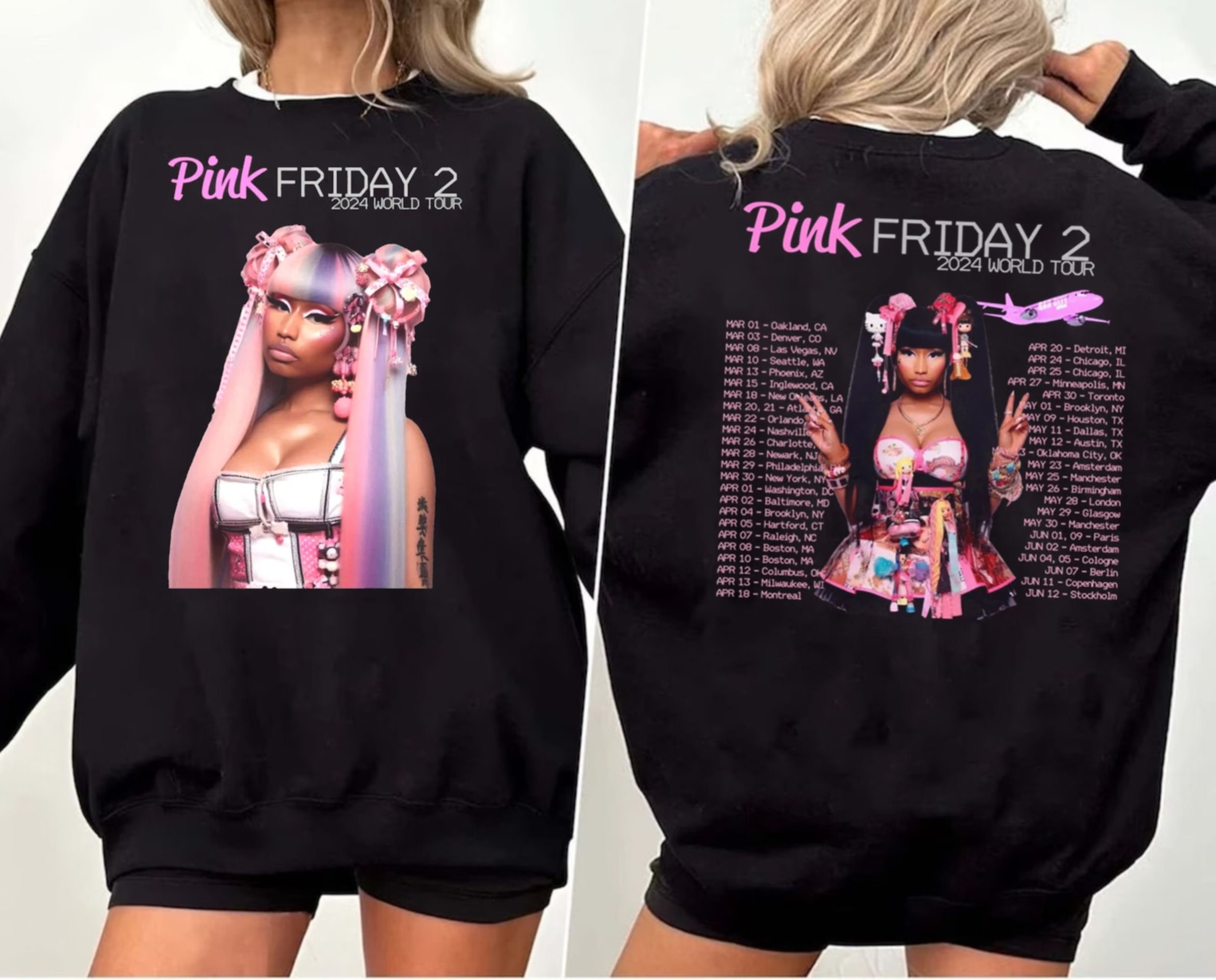 Limited Nicki Minaj Pink Friday 2024 World Tour Vintage Shirt