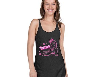 Korn Nu Metal Logo Cropped Tank Top | Handmade Band-inspired