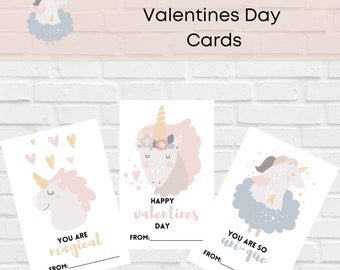 Unicorn Valentines Day Cards | Kids Valentines Day Cards | Valentines Day Cards | Valentines For Kids | Unicorn Valentines | Kids |