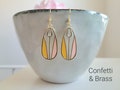 Tulip earrings with stainless steel ear hooks, spring earrings, Easter earrings