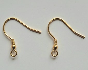 Real silver 925 ear hooks, only in combination with earrings