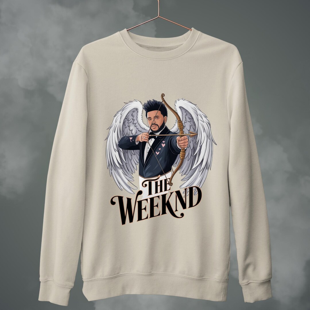 The Weeknd as Cupid Valentines Day Sweatshirt, Valentine Hoodie, Funny ...