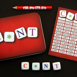 C*NT - The Outrageous Swear Word Dice Game - Funny Swearing Rude Gift Idea for Him, Her, Birthday, Pub, Stag, Hen, Parties, Mothers Day