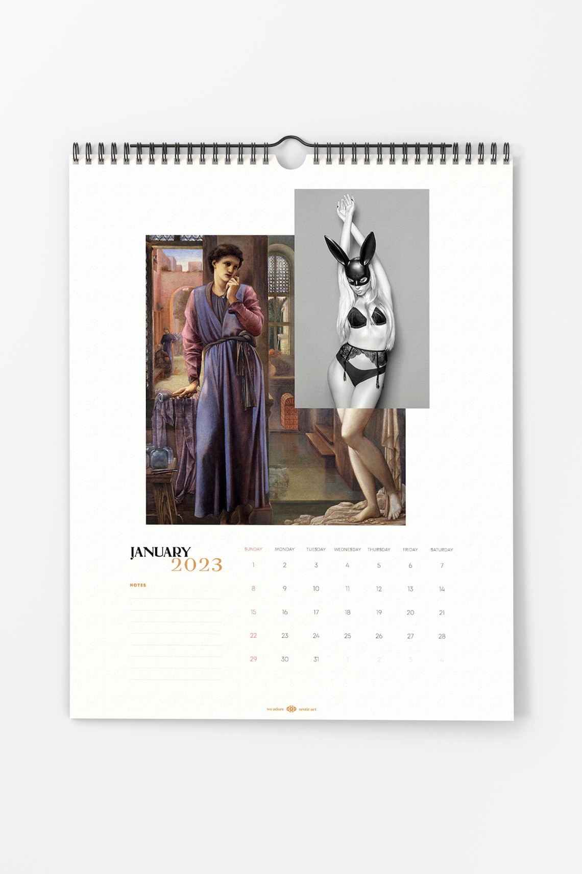 Erotic Art Nude Calendar 2023 Sexy Sensual Art Etsy UK