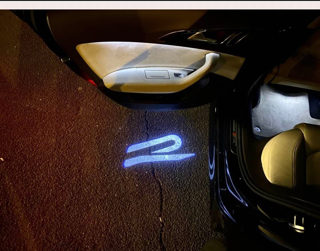 2X LED-Türlicht-Willkommens-Projektoren-Logo für VW Golf Gti Rline Tiguan  T-Roc Passat CC Arteon Nanoglass-Version Never Fade-Projektion - .de