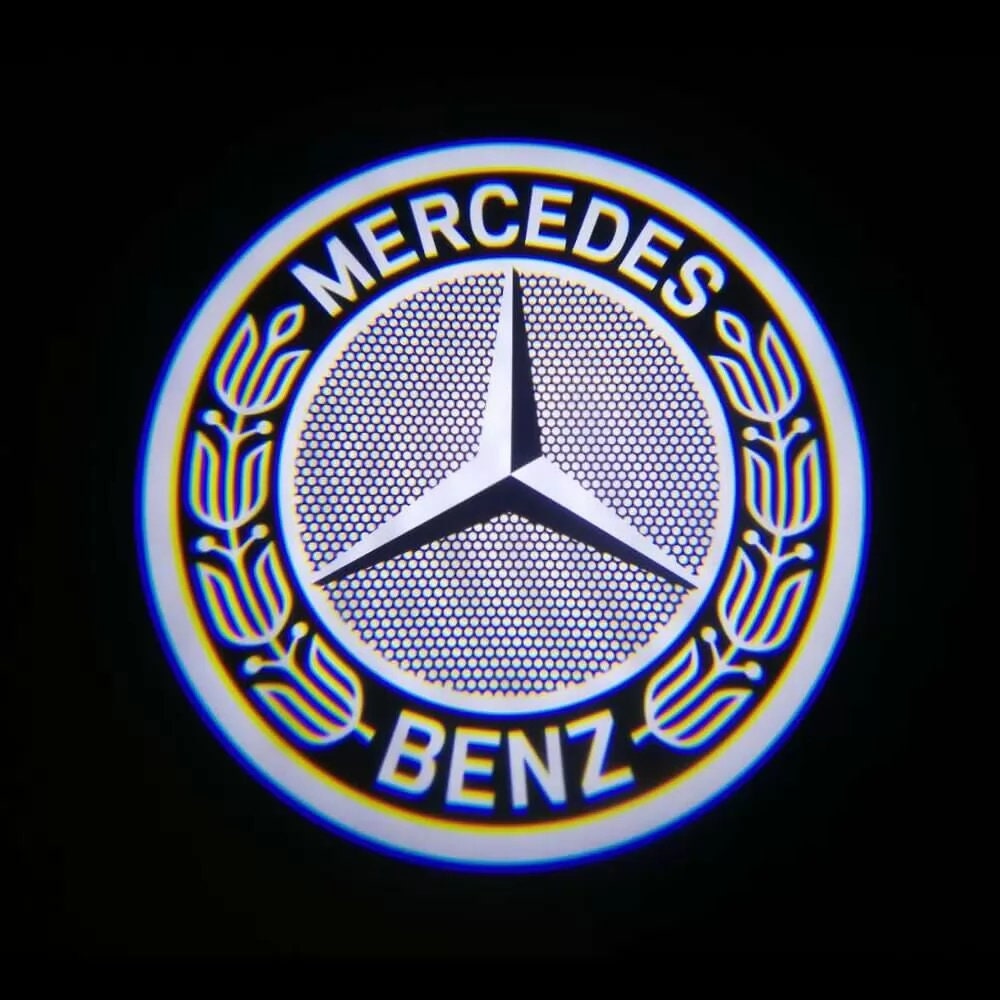 2X Car LED Door Light Projectors Logo Puddle Courtesy Nanoglass Kit for  Mercedes Benz Classultra Bright Kit That Image NEVER FADE 