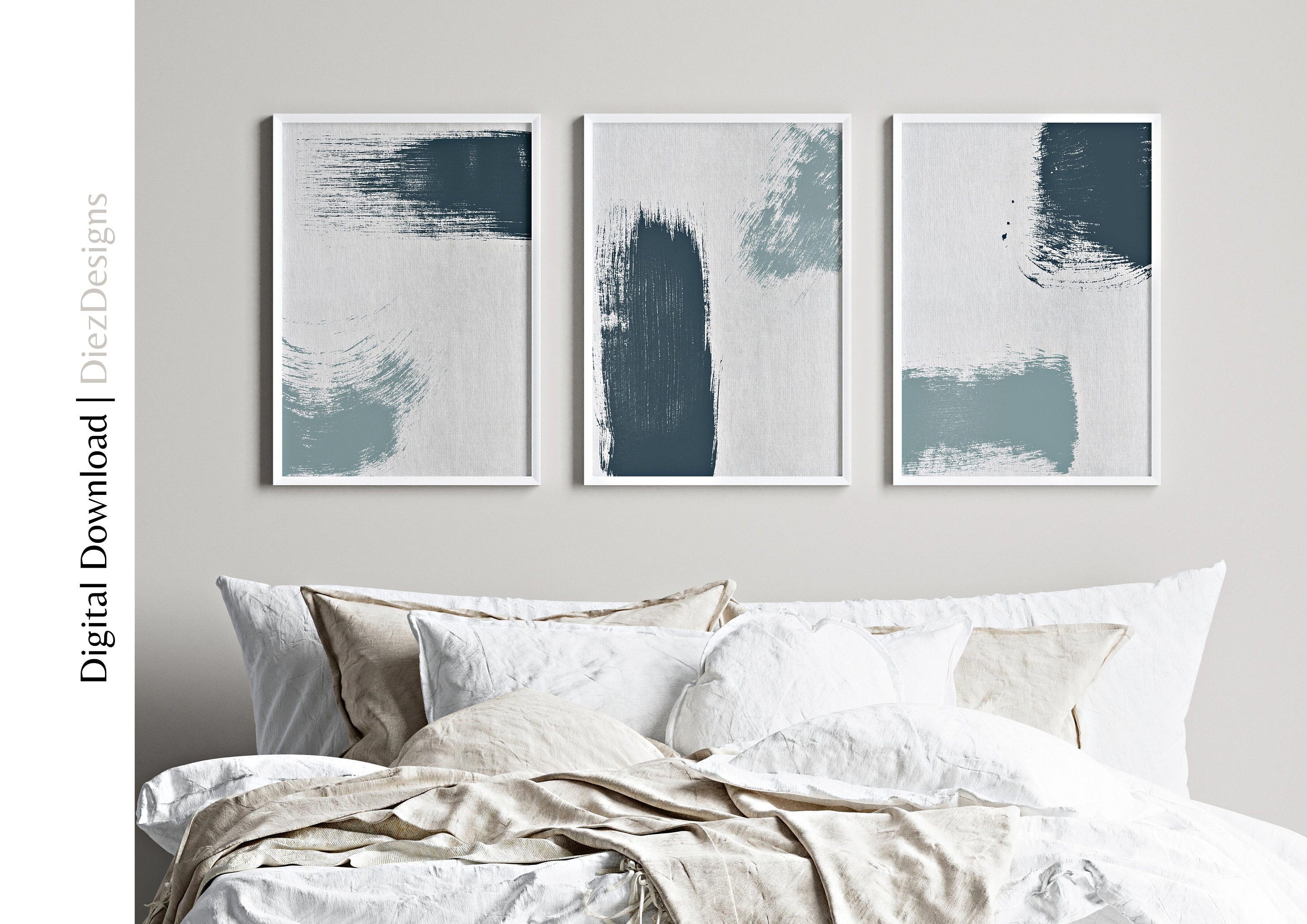 Sage Green Japandi Set of 3 Wall Art Prints, Aesthetic Wall Art Decor ...