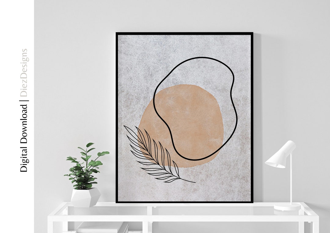Japandi Digital Wall Art Print Decor, Japanese Style Wabi Sabi Wall Art ...
