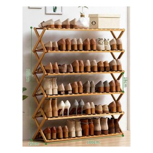 Folding Wooden Shoe Rack - Wooden Storage Shoe Closet, Wood Organizer Shoe Storage Unit, Cube Door Hallway, Shoe Rack For Entry Corridor