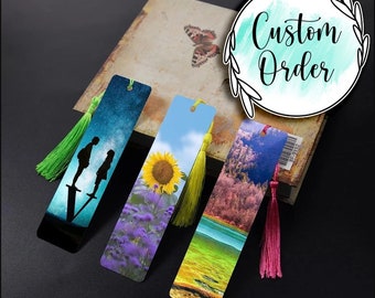 Personalized Aluminum Bookmarks Custom Order, Personalized Bookmarks, Bookworm Gifts, Book Reader Gifts, Book Lover Gifts, Custom Bookmarks