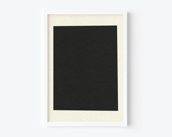 Abstract Minimal Wall Art Print. Black. Instant Digital Download. Print at home.