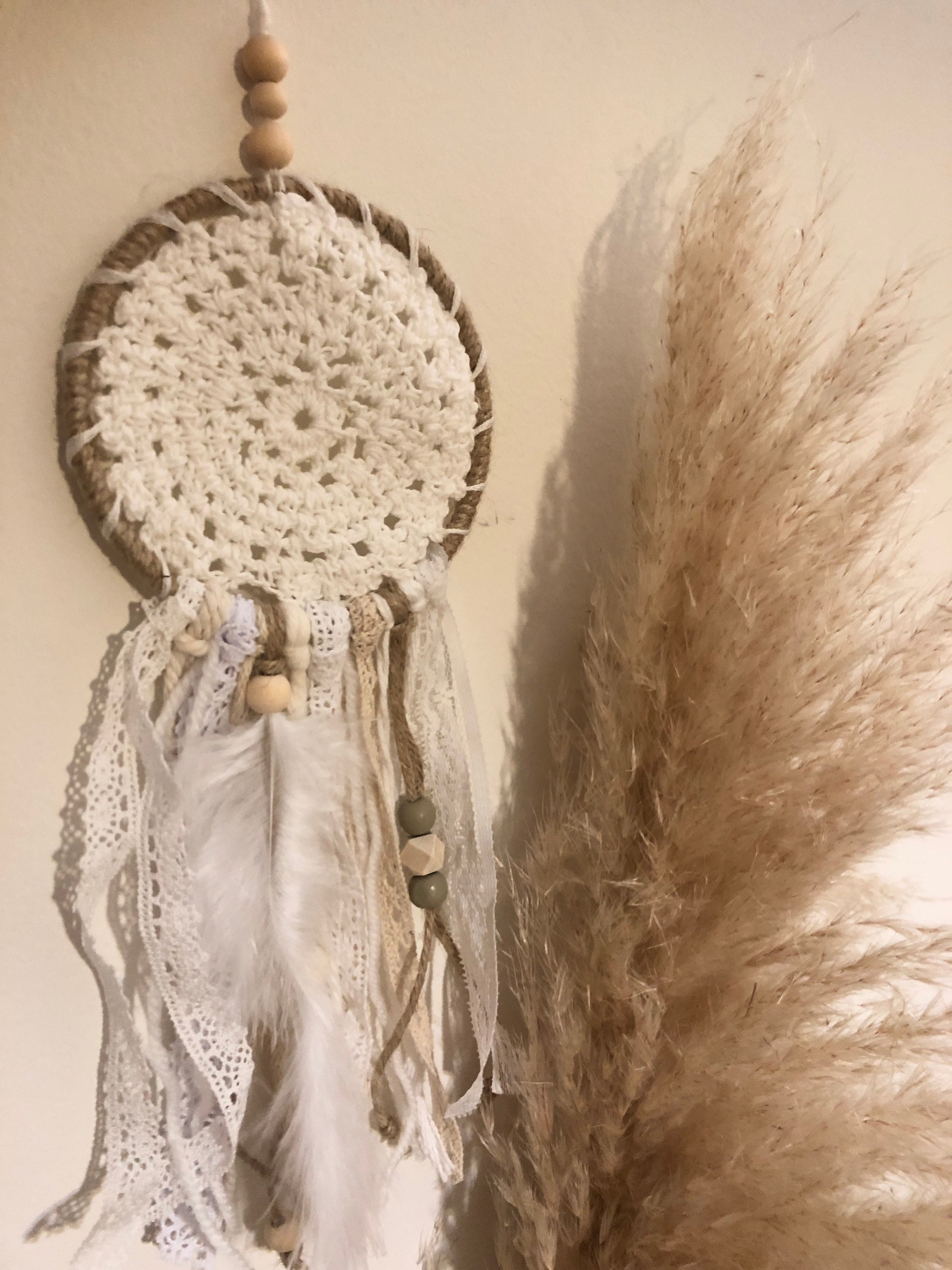 Attrape Rêves Objet Bohème avec Napperons Pour Décoration Murale