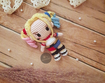Clown girl amigurumi crochet pattern