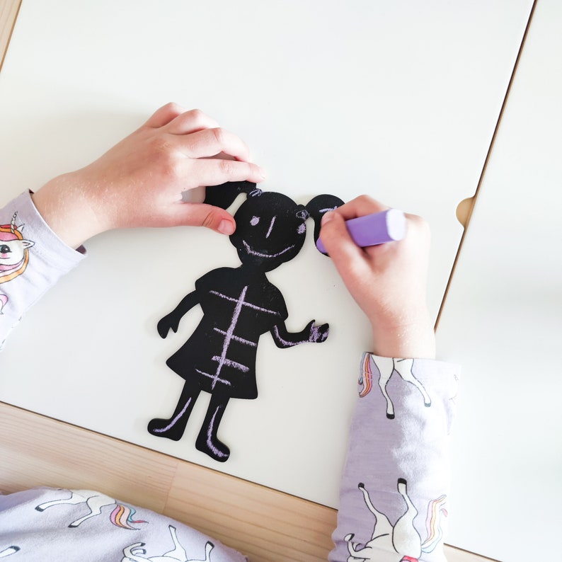 Chalkboard Learning Toy for Kids. Art Activity for Toddlers. Etsy