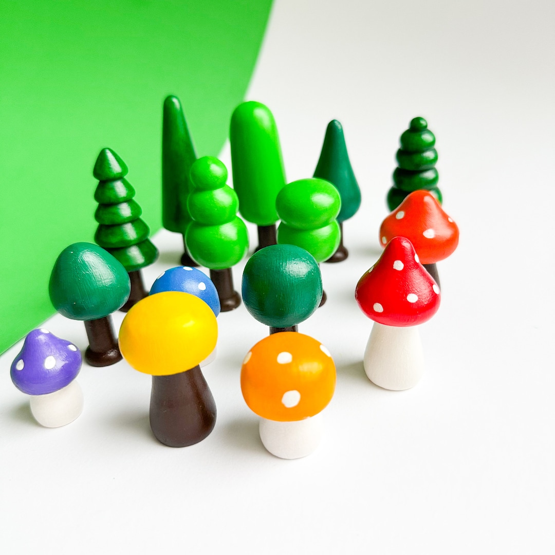 forest-sensory-play-set-15-hand-painted-trees-and-mushrooms-colorful