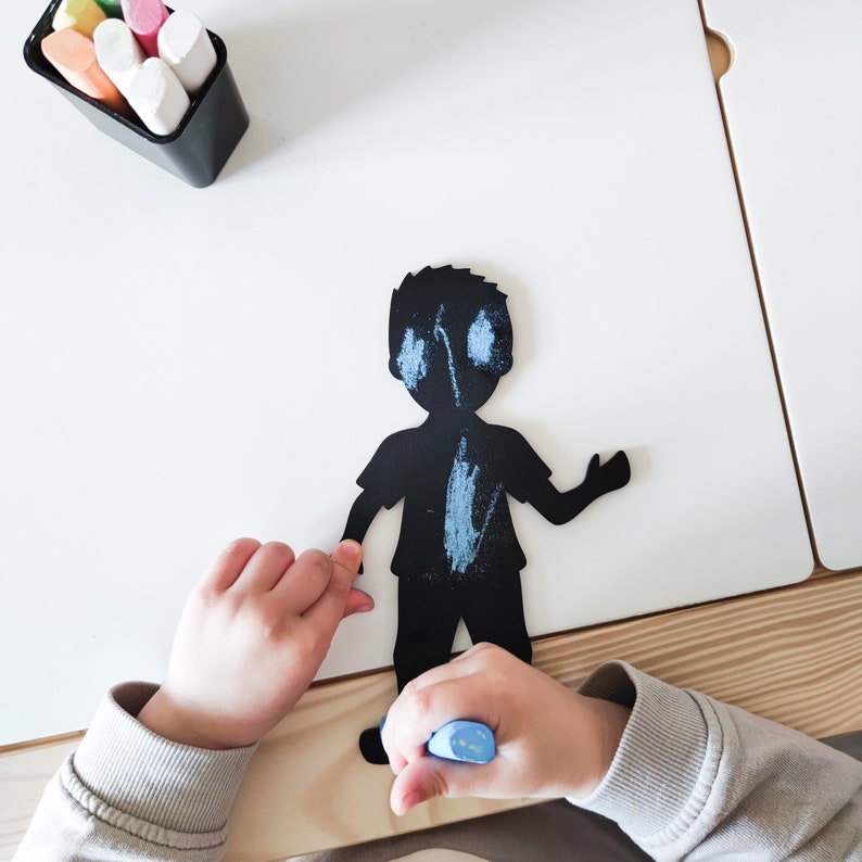 Chalkboard Learning Toy for Kids. Art Activity for Toddlers. Etsy