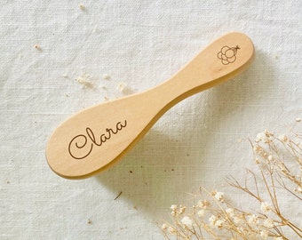 Brosse à cheveux d'enfant personnalisé / Cadeau de naissance, baptême, anniversaire pour fille et garçon personnalisés / Trousseau de bébé