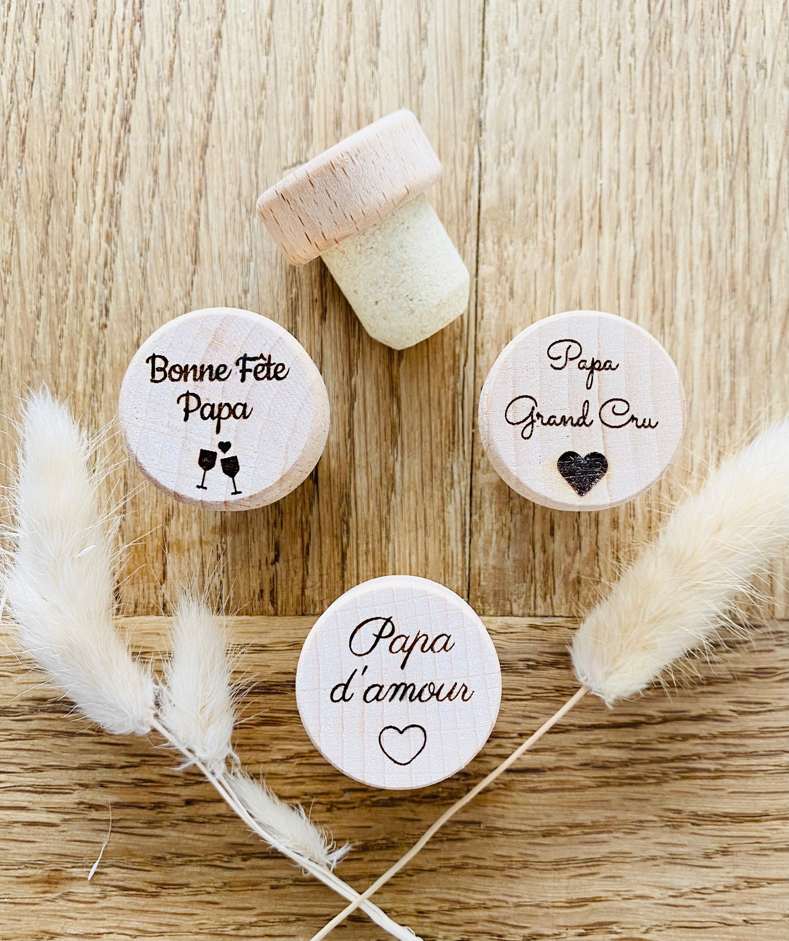 Support pour bouchon de vin - Spécial fête des grand-pères