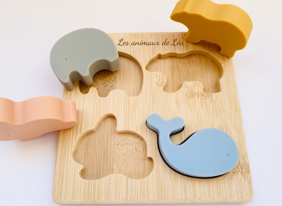 Puzzle / Puzzle Prénom En Bois / Puzzle Bois Personnalisable / Puzzle  Enfant / Made in France / Baptême/ Naissance / Bébé / Garçon/ Fille 
