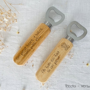 Personalized bottle opener / Father's Day gift for colleagues / Original lover idea / EVG EVJF birthday / Company gift image 4