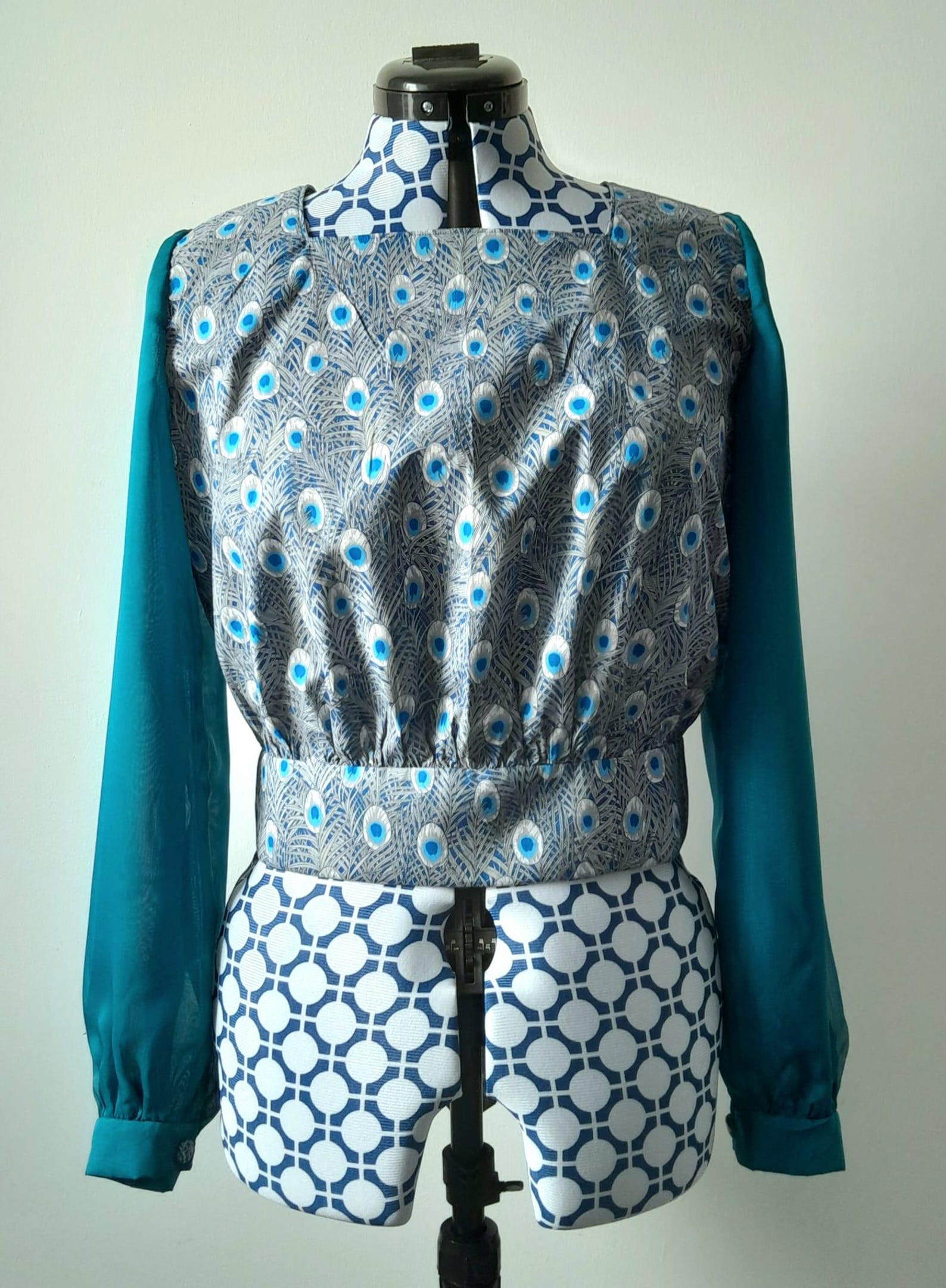 Vintage Evening Blouse, Art Deco Blouse