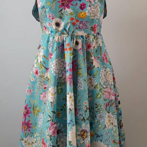 SUNDRESS | Vintage Woman Summer Dress | Elegant Summer Sundress | 1950 Style Vintage Size 10 Dress | Retro Style Cotton Dress