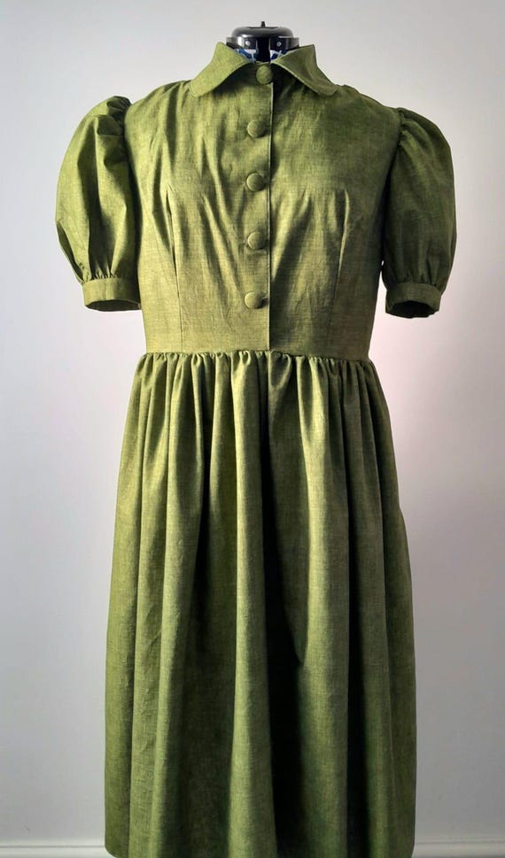 vintage olive green dress Vintage / Retro Olive Green Satin Evening Dresses 2022 A-Line / Princess Off-The-Shoulder Sleeveless Backless Split Front Floor-Length / Long Formal Dresses