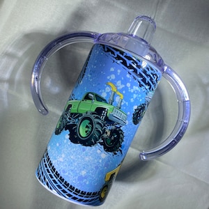 Monster Truck Sippy Cup with Extra Lid